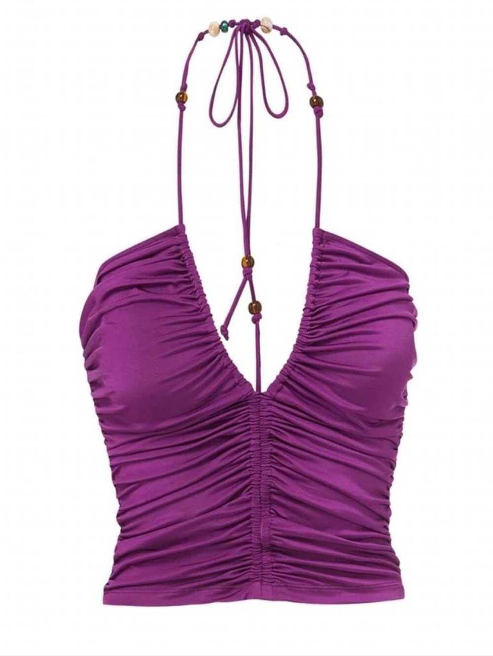 Veronica Beard Nikita Ruched Halter Top